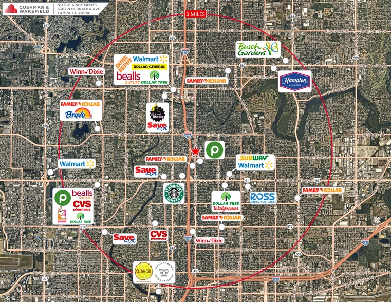 6301 N Nebraska Ave, Tampa, FL à louer - Aérien – Image 3 sur 8