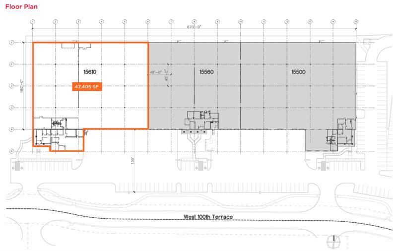 15500-15610 W 100th Ter, Lenexa, KS à louer Plan d’étage– Image 1 sur 1