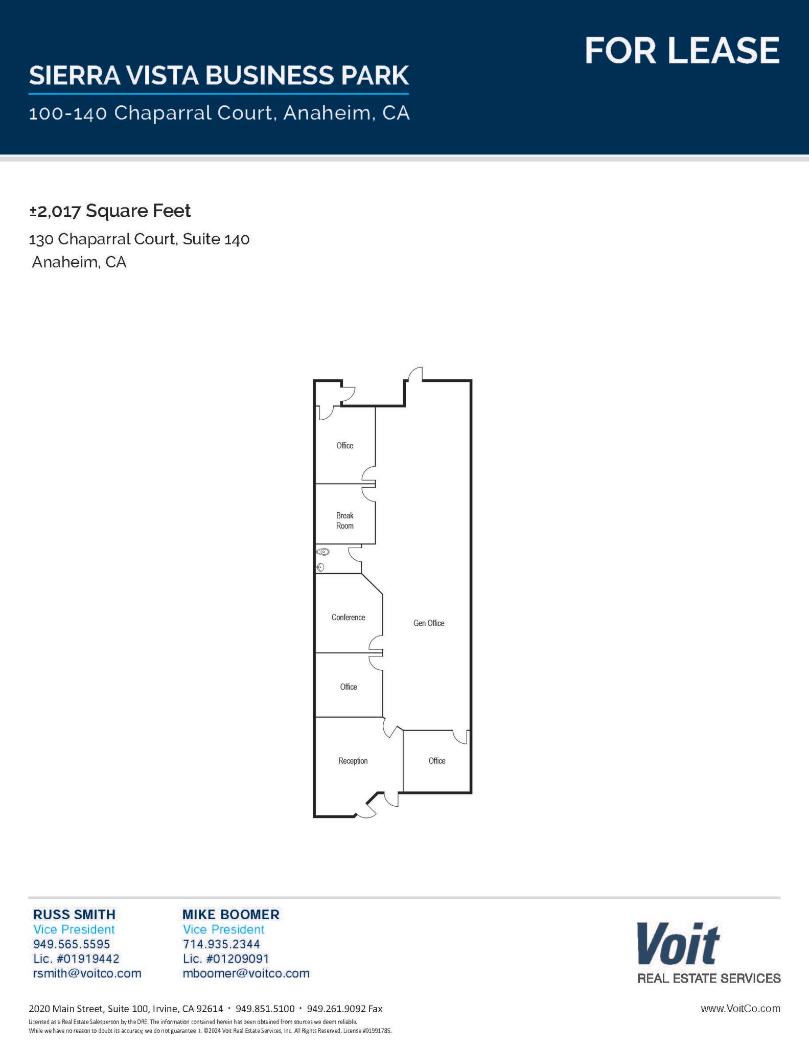 130 Chaparral Ct, Anaheim, CA à louer Plan d’étage– Image 1 sur 1