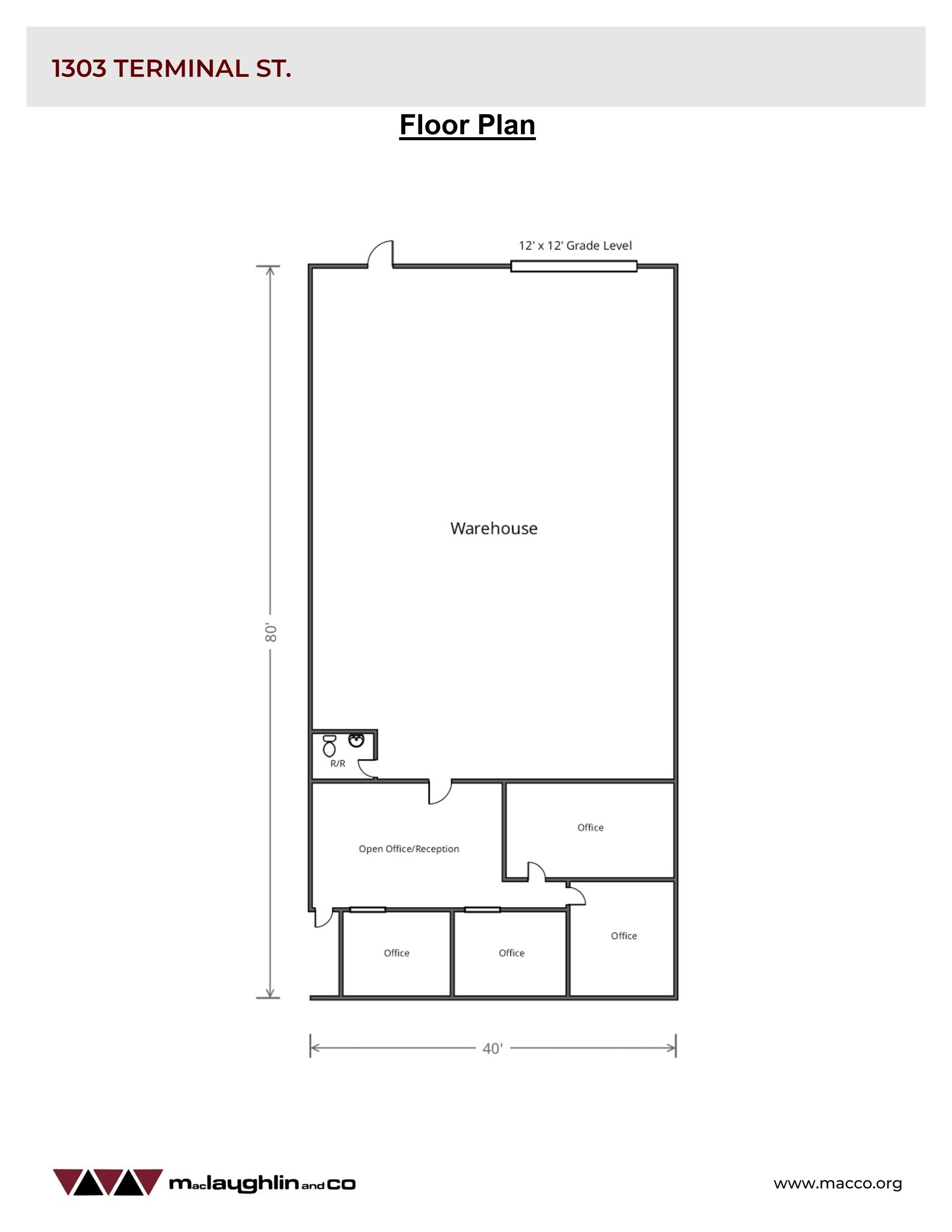 1301-1323 Terminal St, West Sacramento, CA à louer Plan de site– Image 1 sur 1