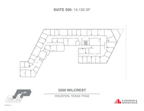 3200 Wilcrest Dr, Houston, TX à louer Plan d’étage– Image 1 sur 1