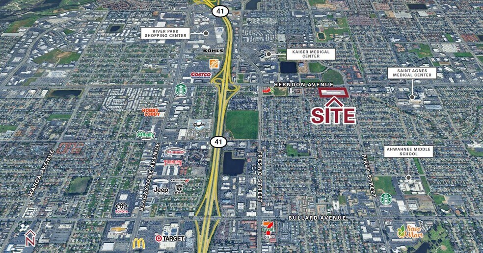 6735 N 1st St, Fresno, CA à louer - Photo de l’immeuble – Image 2 sur 5