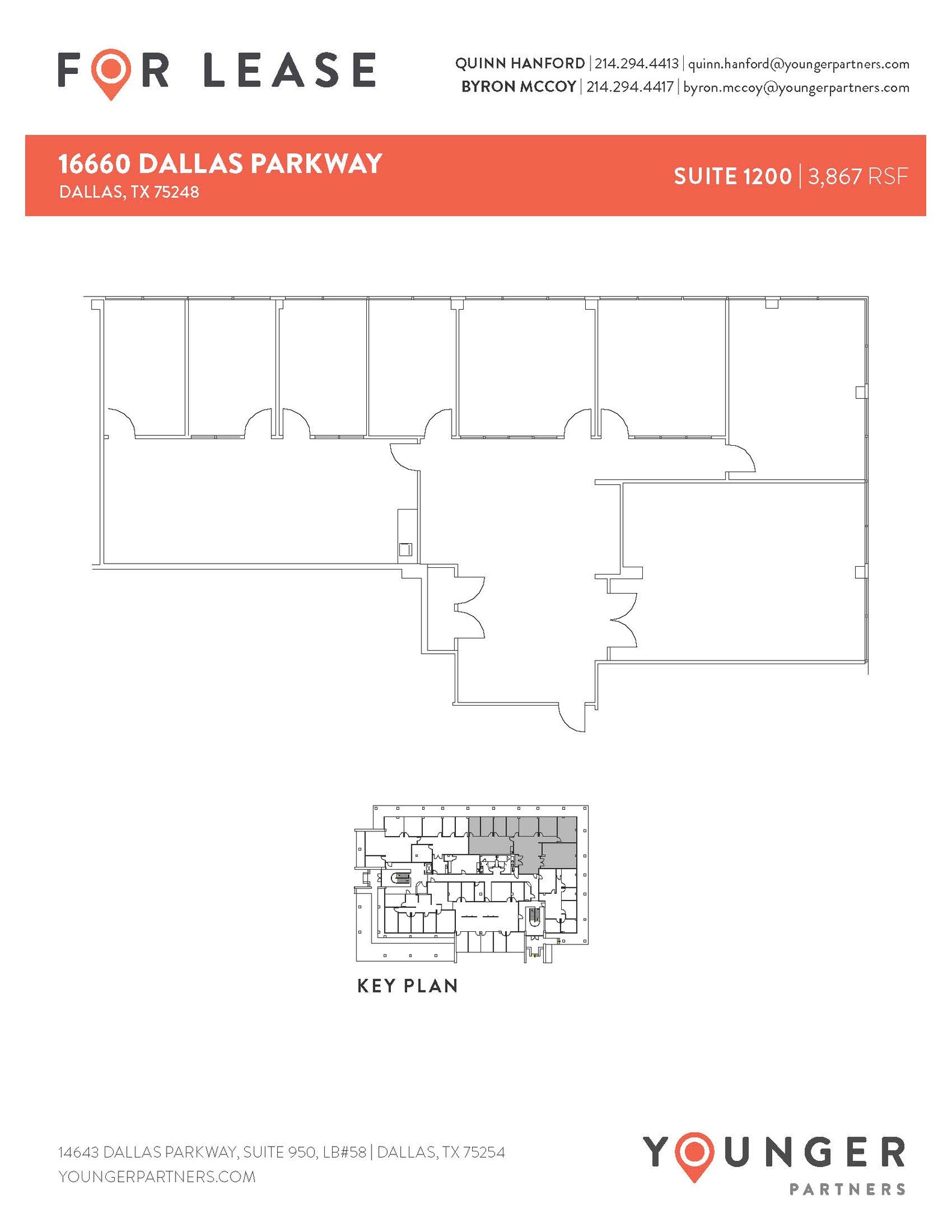 16610 N Dallas Pky, Dallas, TX à louer Plan d’étage– Image 1 sur 3