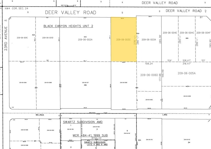 2141 W Deer Valley Rd, Phoenix, AZ à louer - Plan cadastral – Image 2 sur 10