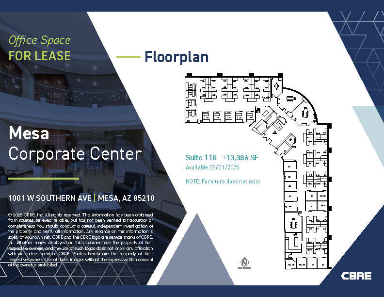 1001 W Southern Ave, Mesa, AZ à louer Plan d’étage– Image 1 sur 9