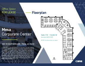 1001 W Southern Ave, Mesa, AZ à louer Plan d’étage– Image 1 sur 9