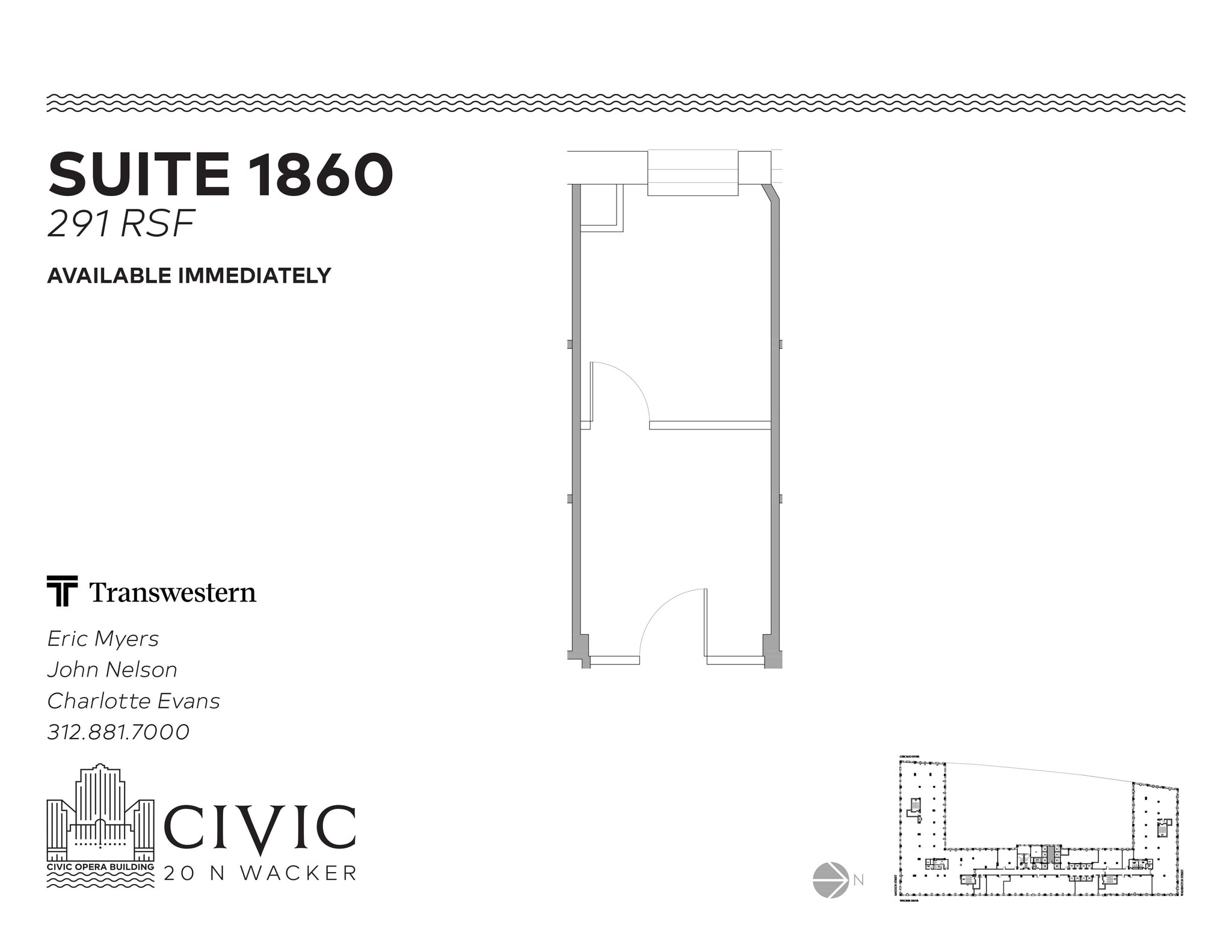 20 N Wacker Dr, Chicago, IL à louer Plan d’étage– Image 1 sur 1