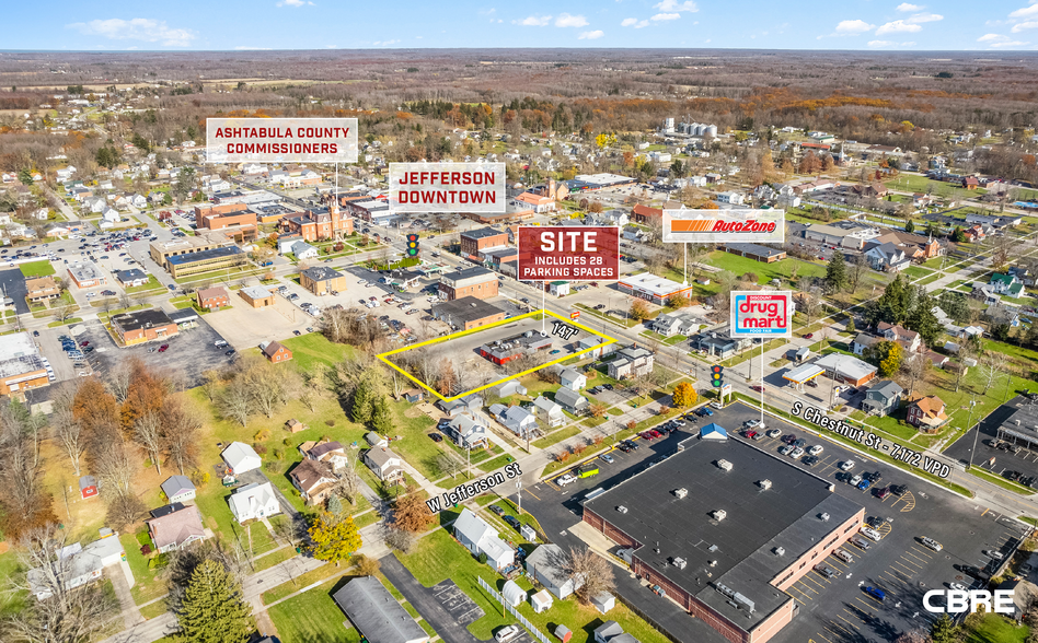 65 S Chestnut St, Jefferson, OH à louer - Aérien – Image 2 sur 3
