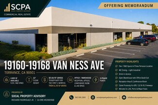 Plus de détails pour 19160-19168 Van Ness Ave, Torrance, CA - Local d'activités à louer
