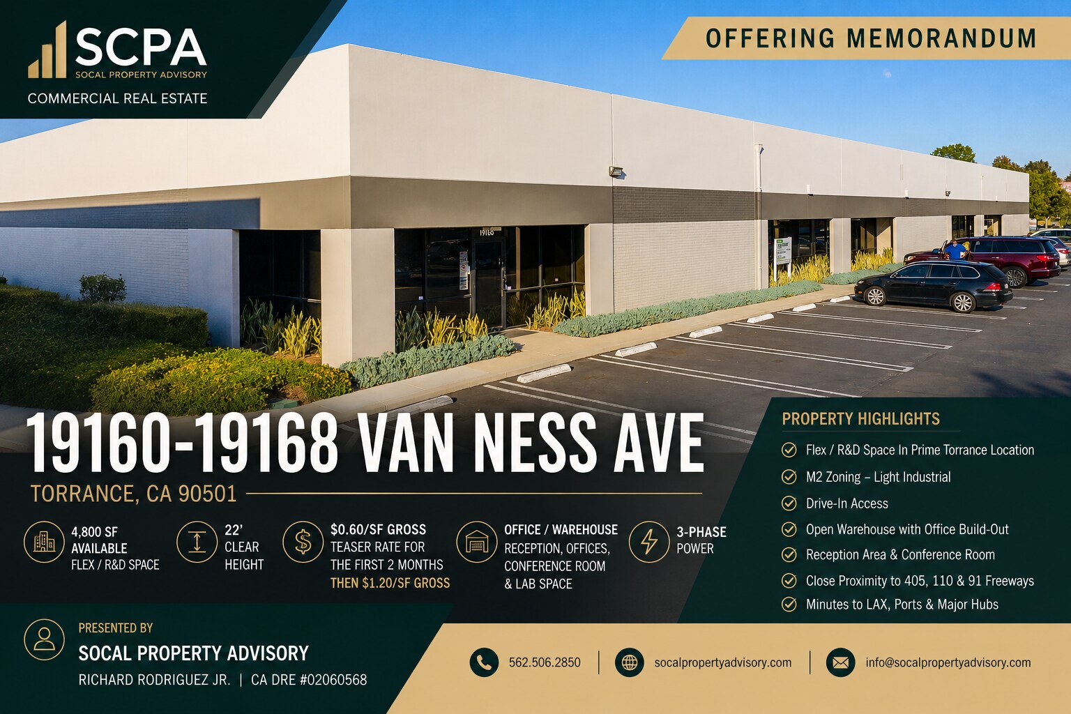 19160-19168 Van Ness Ave, Torrance, CA à louer Photo de l’immeuble– Image 1 sur 9