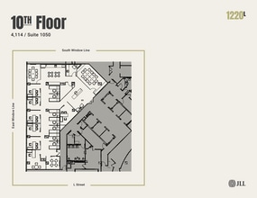 1220 L St NW, Washington, DC à louer Plan d’étage– Image 2 sur 7