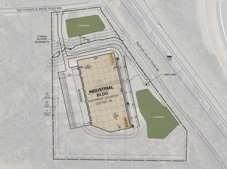 576 Old Cassville White, Cartersville, GA à louer - Plan de site – Image 2 sur 3