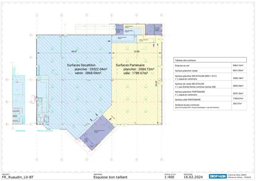 Local commercial dans Ruaudin à louer - Plan d’étage – Image 2 sur 3