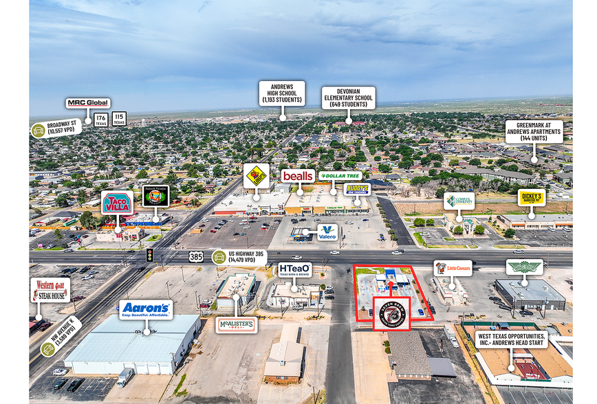 1300 N Main St, Andrews, TX à vendre - Photo de l’immeuble – Image 3 sur 4