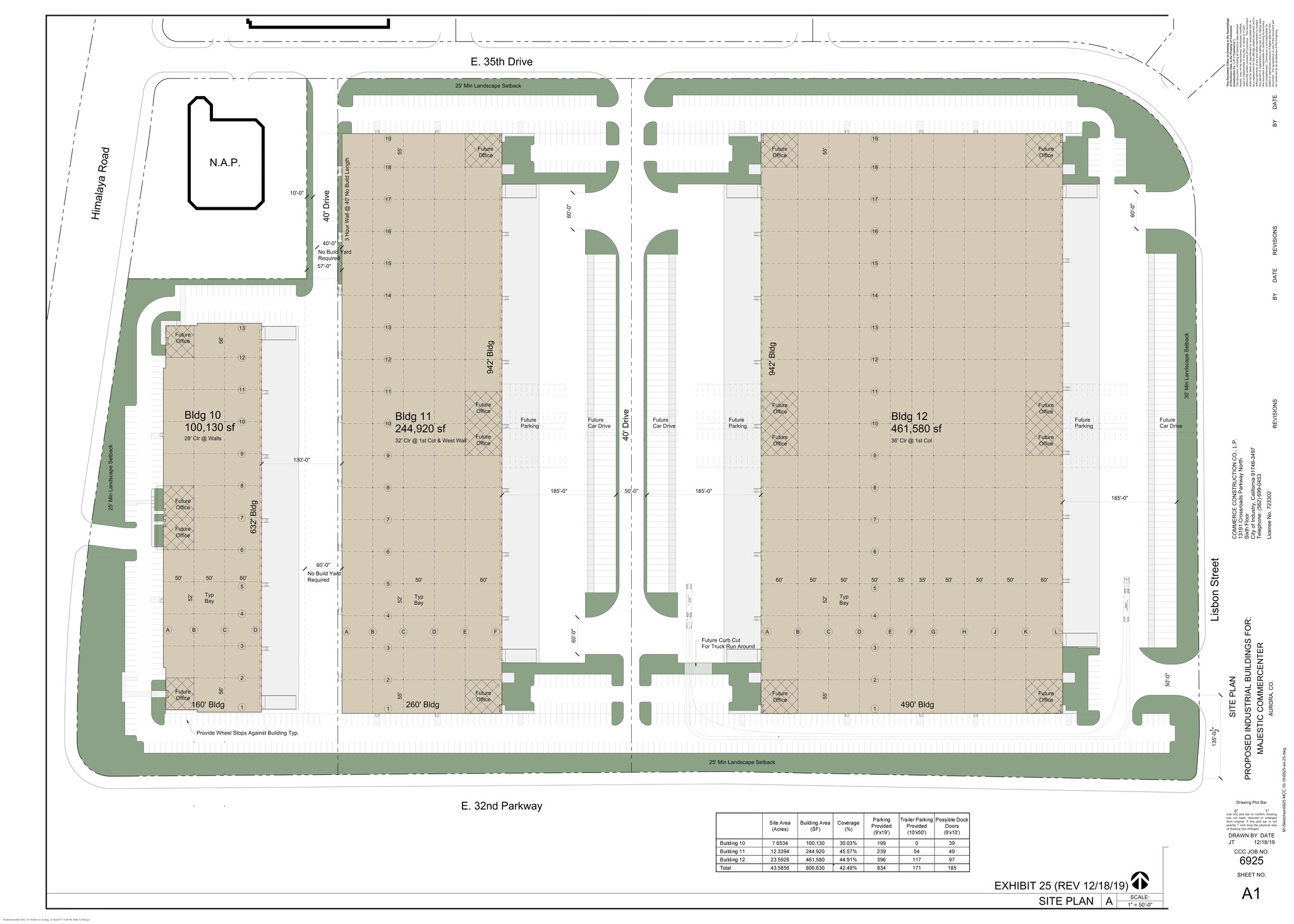 3250 N Himalaya Rd, Aurora, CO à louer Plan de site– Image 1 sur 2