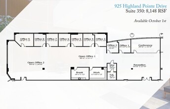 915 Highland Pointe Dr, Roseville, CA à louer Plan d’étage– Image 1 sur 1