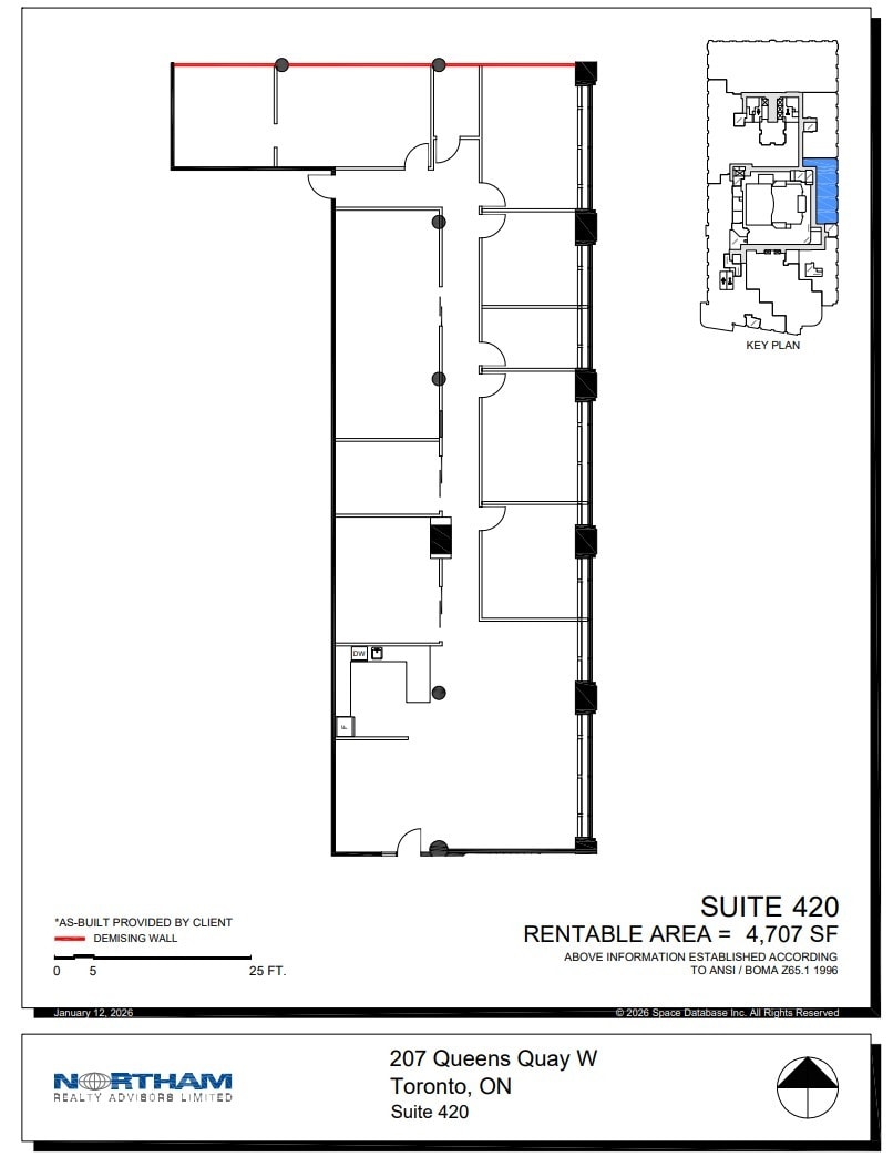 207 Queens Quay W, Toronto, ON à louer Plan d’étage– Image 1 sur 1