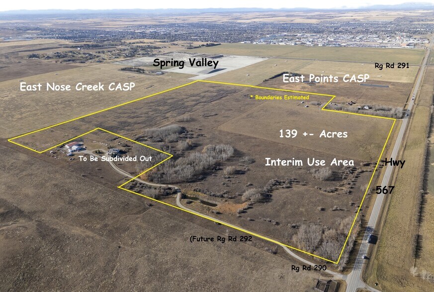 271245 Township Road 290, Airdrie, AB à vendre - Aérien – Image 1 sur 5