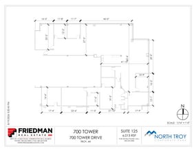 700 Tower Dr, Troy, MI à louer Plan d’étage– Image 1 sur 2
