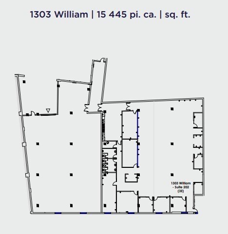 1320-1390 Rue Barré, Montréal, QC à louer Plan d’étage– Image 1 sur 1