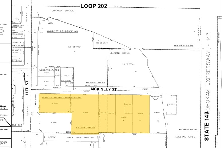 4441 E McKinley St, Phoenix, AZ à vendre - Plan cadastral – Image 2 sur 2