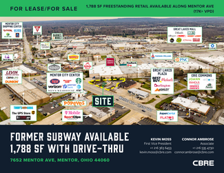 Plus de détails pour 7652 Mentor Ave, Mentor, OH - Local commercial à louer