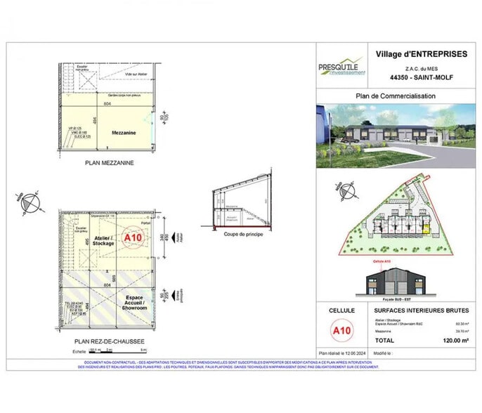 Local commercial dans Saint-Molf à vendre - Plan d’étage – Image 1 sur 6