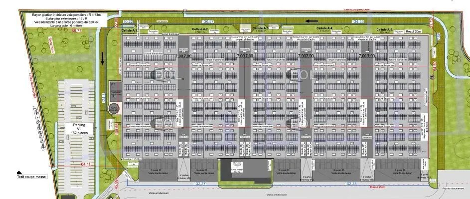 Industriel/Logistique dans Calais à louer - Plan de site – Image 2 sur 2