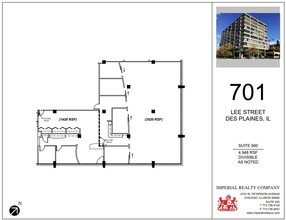 701 Lee St, Des Plaines, IL à louer Plan d’étage– Image 1 sur 8