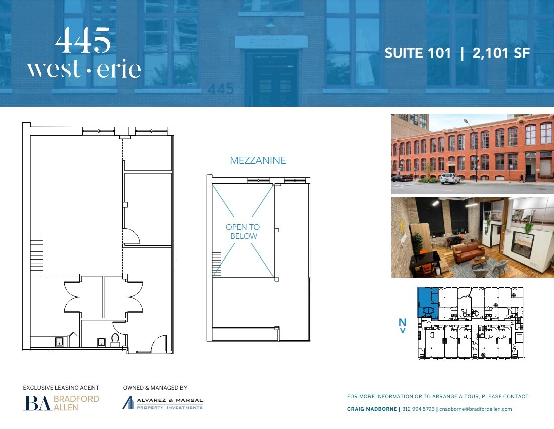 445 W Erie St, Chicago, IL à louer Plan d’étage– Image 1 sur 4