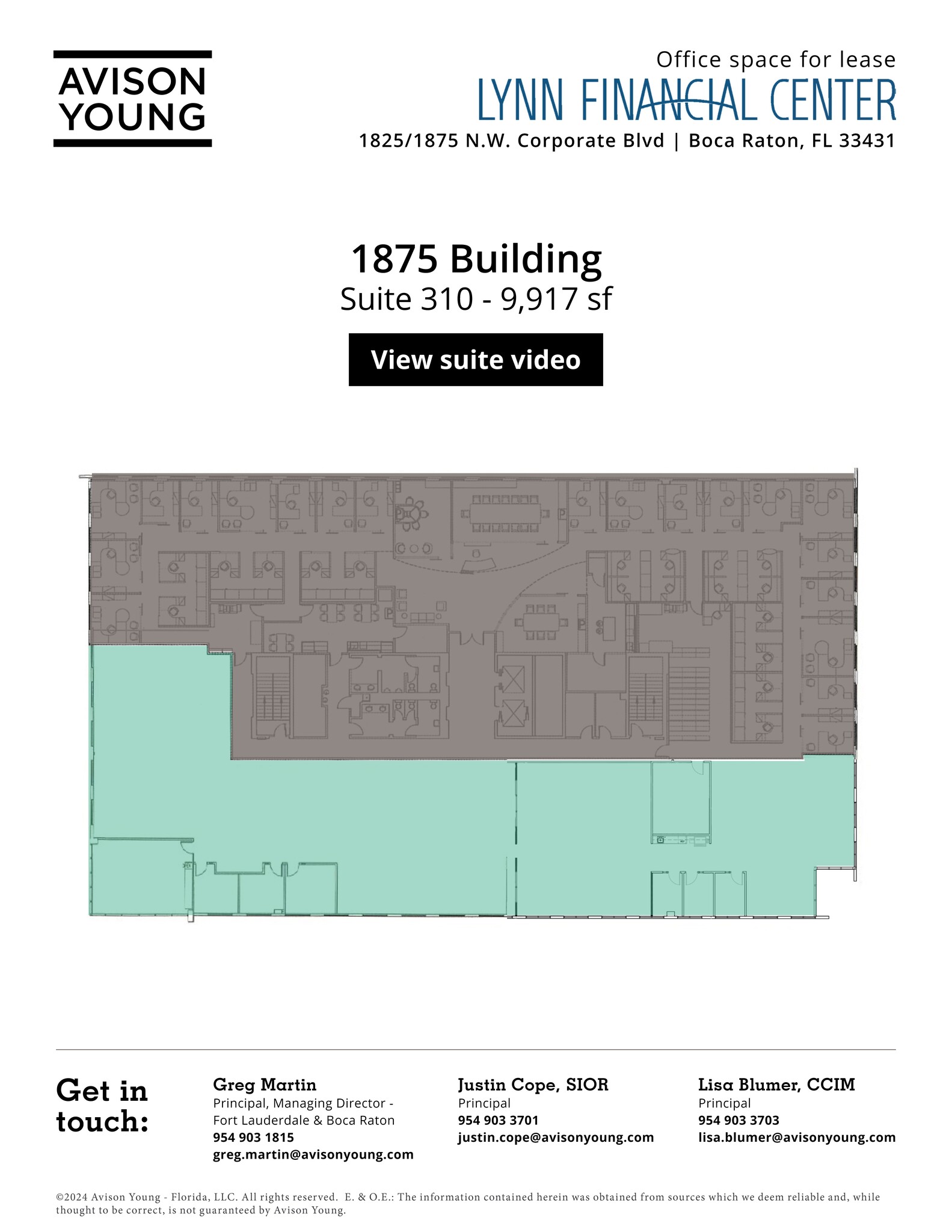 1875 NW Corporate Blvd, Boca Raton, FL à louer Plan de site– Image 1 sur 3