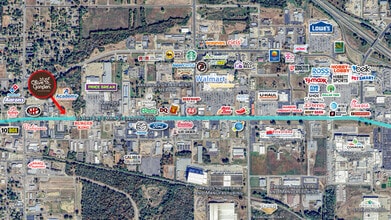 1401 E Main St, Russellville, AR - VUE AÉRIENNE  vue de carte