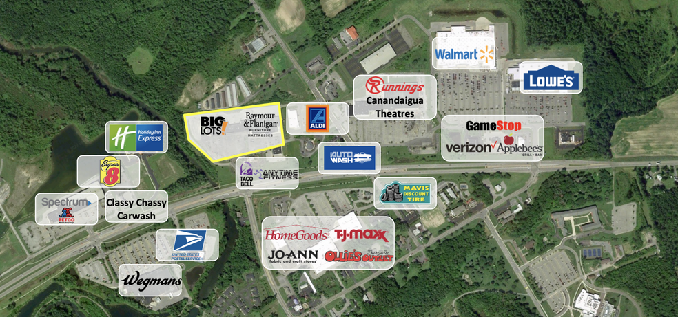 4406 State Route 5 and 20, Canandaigua, NY à louer - Aérien – Image 2 sur 2
