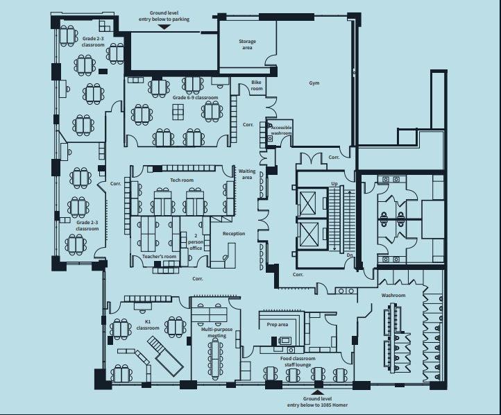 1085 Homer St, Vancouver, BC à louer Plan d’étage– Image 1 sur 1