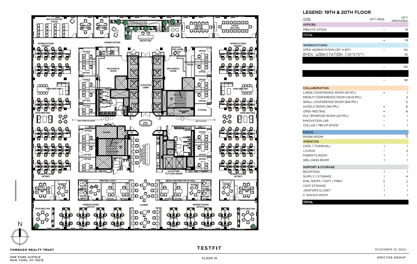 One Park Ave, New York, NY à louer Plan d’étage– Image 1 sur 1