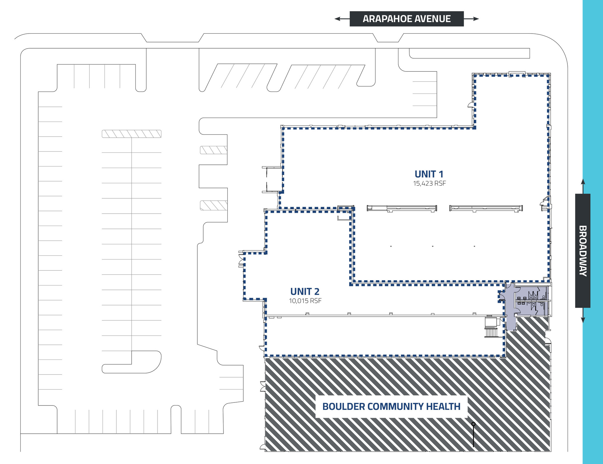1651 Broadway, Boulder, CO à louer Plan d’étage– Image 1 sur 1