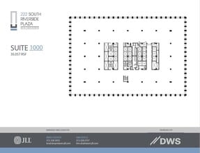 222 S Riverside Plz, Chicago, IL à louer Plan d’étage– Image 1 sur 8