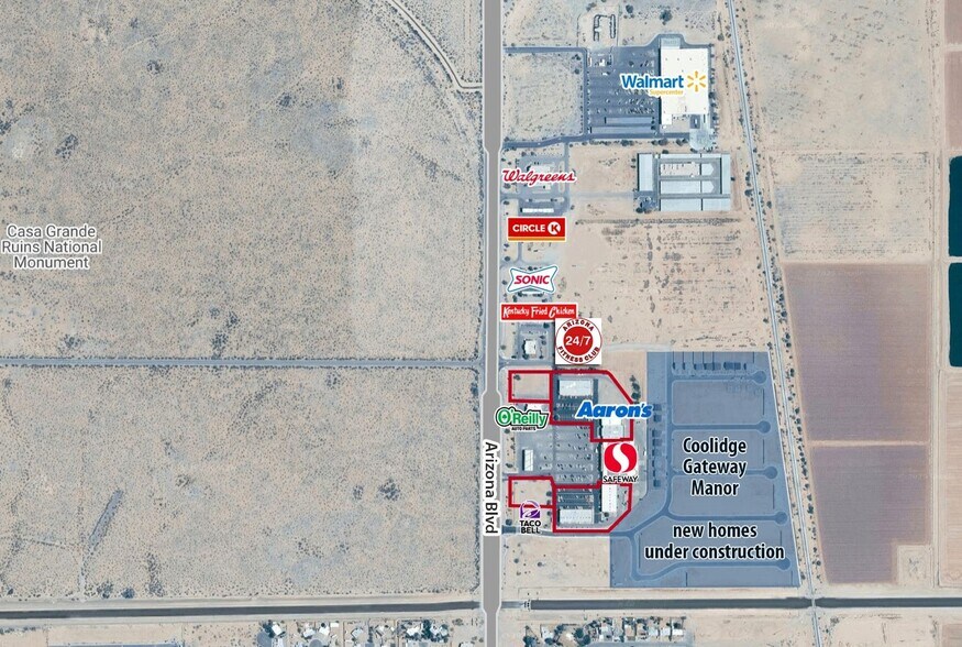 1431 N Arizona Blvd, Coolidge, AZ à vendre - Aérien – Image 2 sur 3