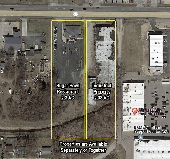 332-402 W. US Hwy 20 portefeuille de 2 biens à vendre sur LoopNet.fr - Aérien – Image 1 sur 3
