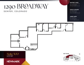 1290 Broadway, Denver, CO à louer Plan d’étage– Image 1 sur 1