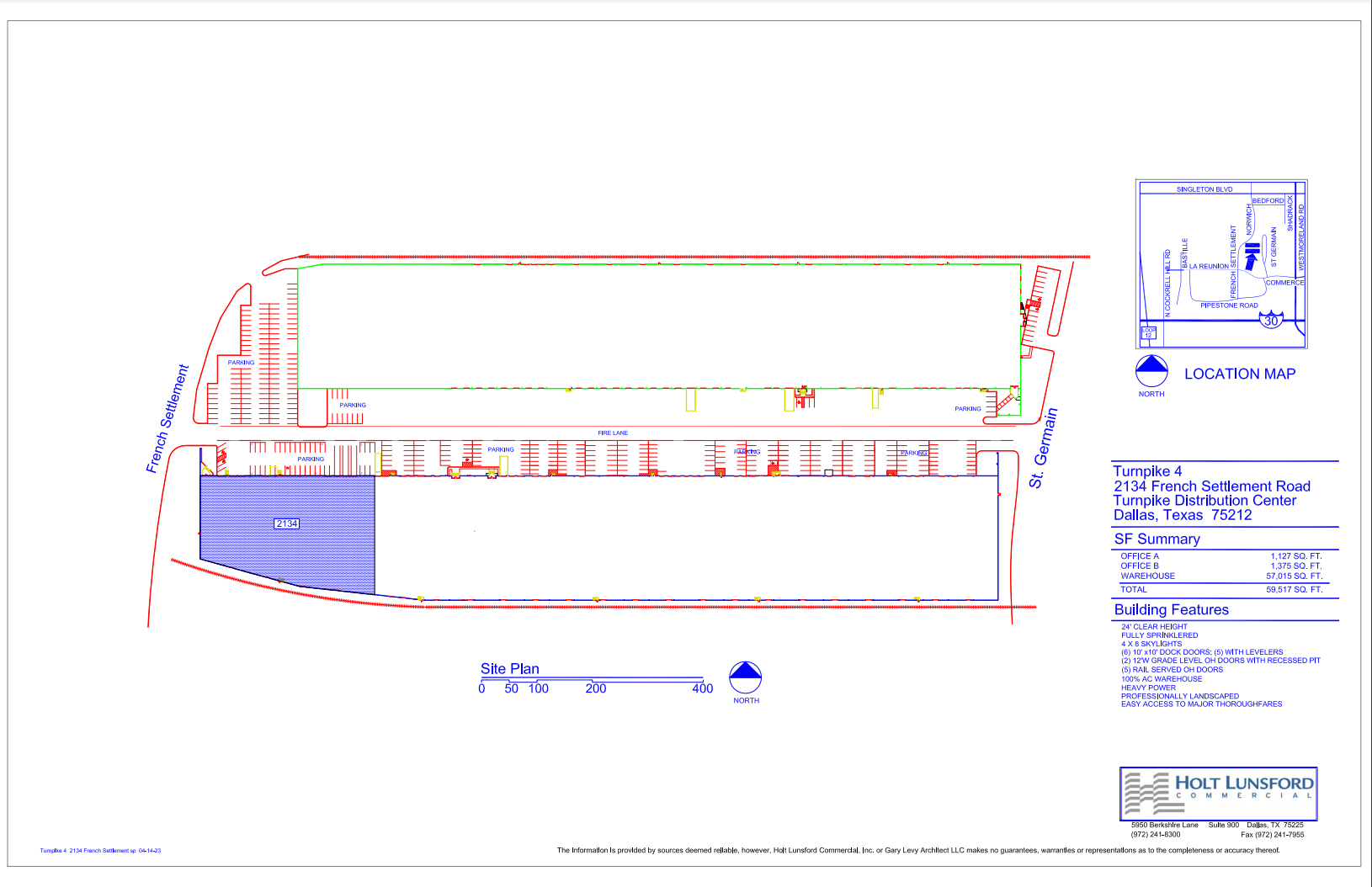 2130-2160 French Settlement Rd, Dallas, TX à louer Plan de site– Image 1 sur 2