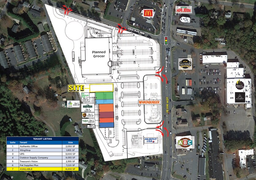 2511 N Center St, Hickory, NC à louer - Aérien – Image 2 sur 3