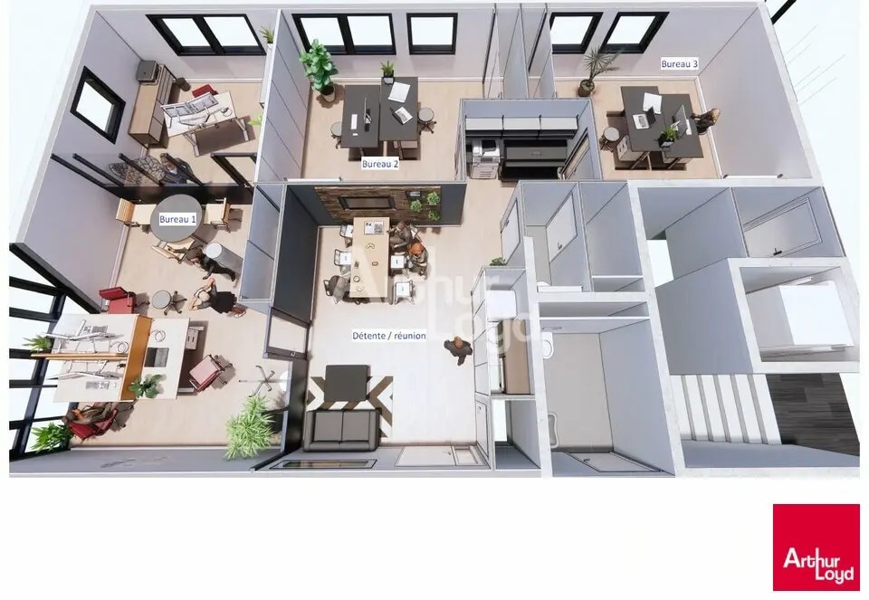 Bureau dans Blois à louer Plan d’étage– Image 1 sur 6