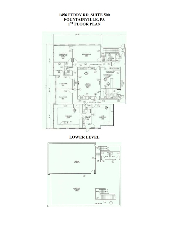 1456 Ferry Rd, Doylestown, PA à louer Plan d’étage– Image 1 sur 1