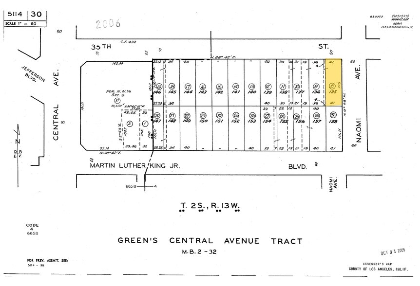 1194 E 35th St, Los Angeles, CA à vendre - Plan cadastral – Image 2 sur 7
