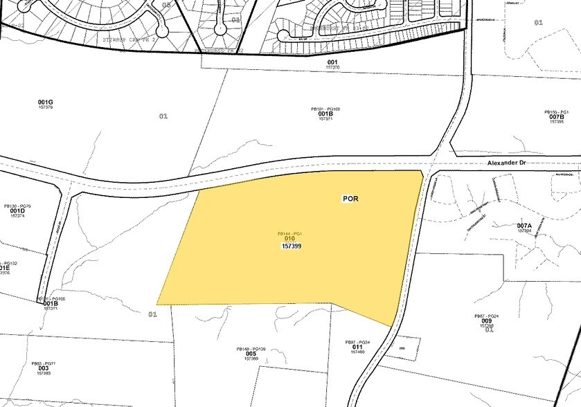 2012 TW Alexander Dr, Durham, NC à louer - Plan cadastral – Image 2 sur 7