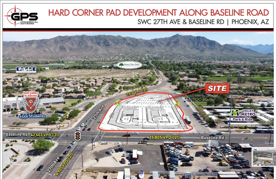 SW Baseline Rd & 27th Ave, Phoenix, AZ à vendre - Aérien – Image 2 sur 6