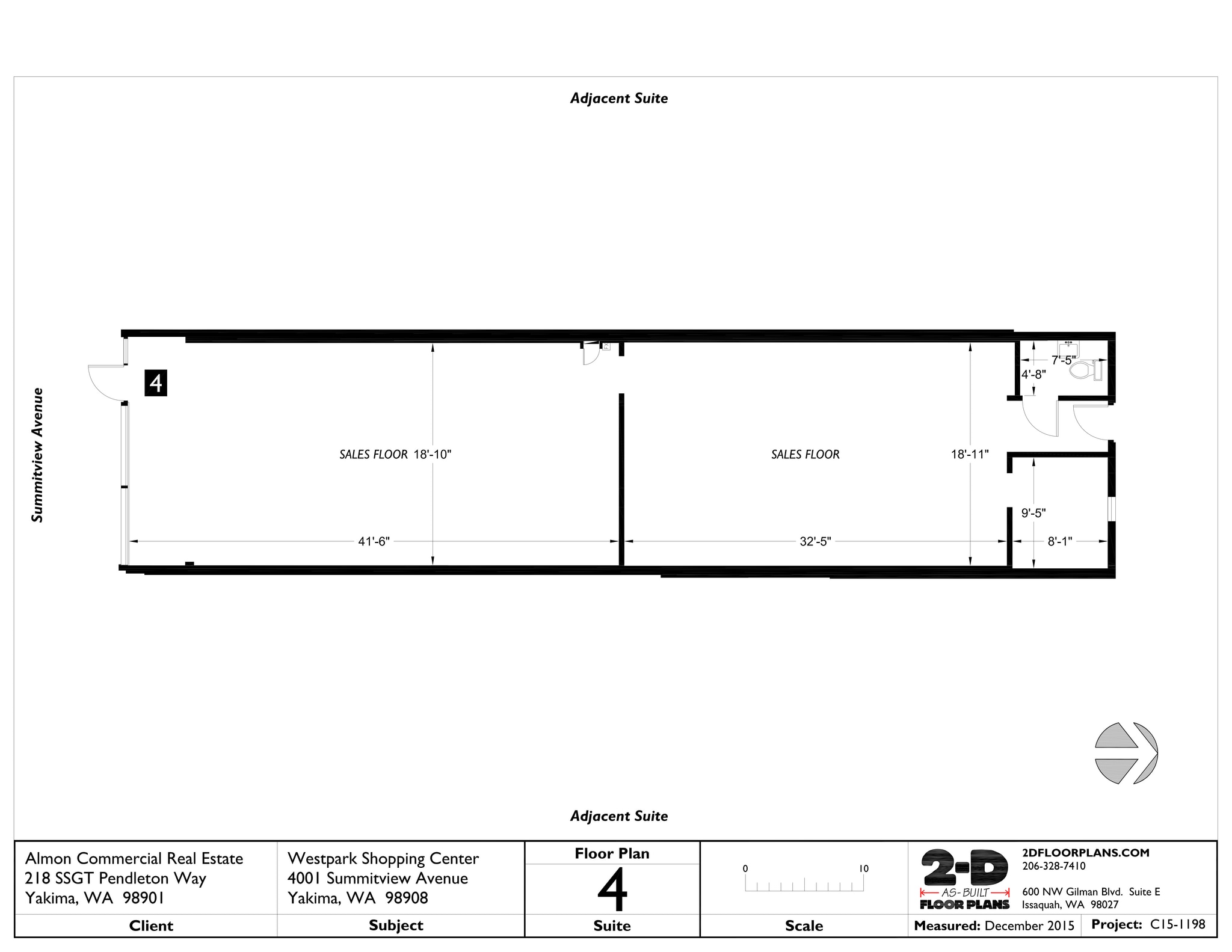 4001 Summitview Ave, Yakima, WA à louer Plan d’étage– Image 1 sur 1