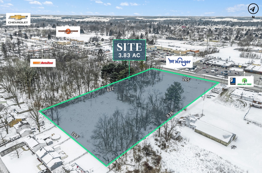 126 E Airport Hwy, Swanton, OH à vendre - Aérien – Image 2 sur 4
