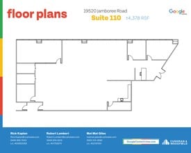 19520 Jamboree Rd, Irvine, CA à louer Plan d’étage– Image 1 sur 1